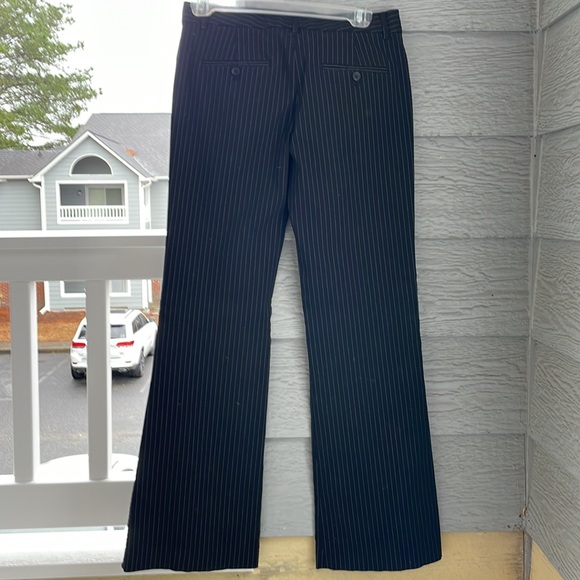Express Design Studio “Editor” slacks. Pinstripe, flare leg. 4 regular. NWOT - Picture 15 of 15